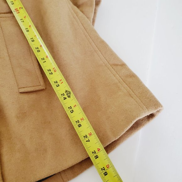 Old Navy Tan Pea Coat for Women - Picture 9 of 10